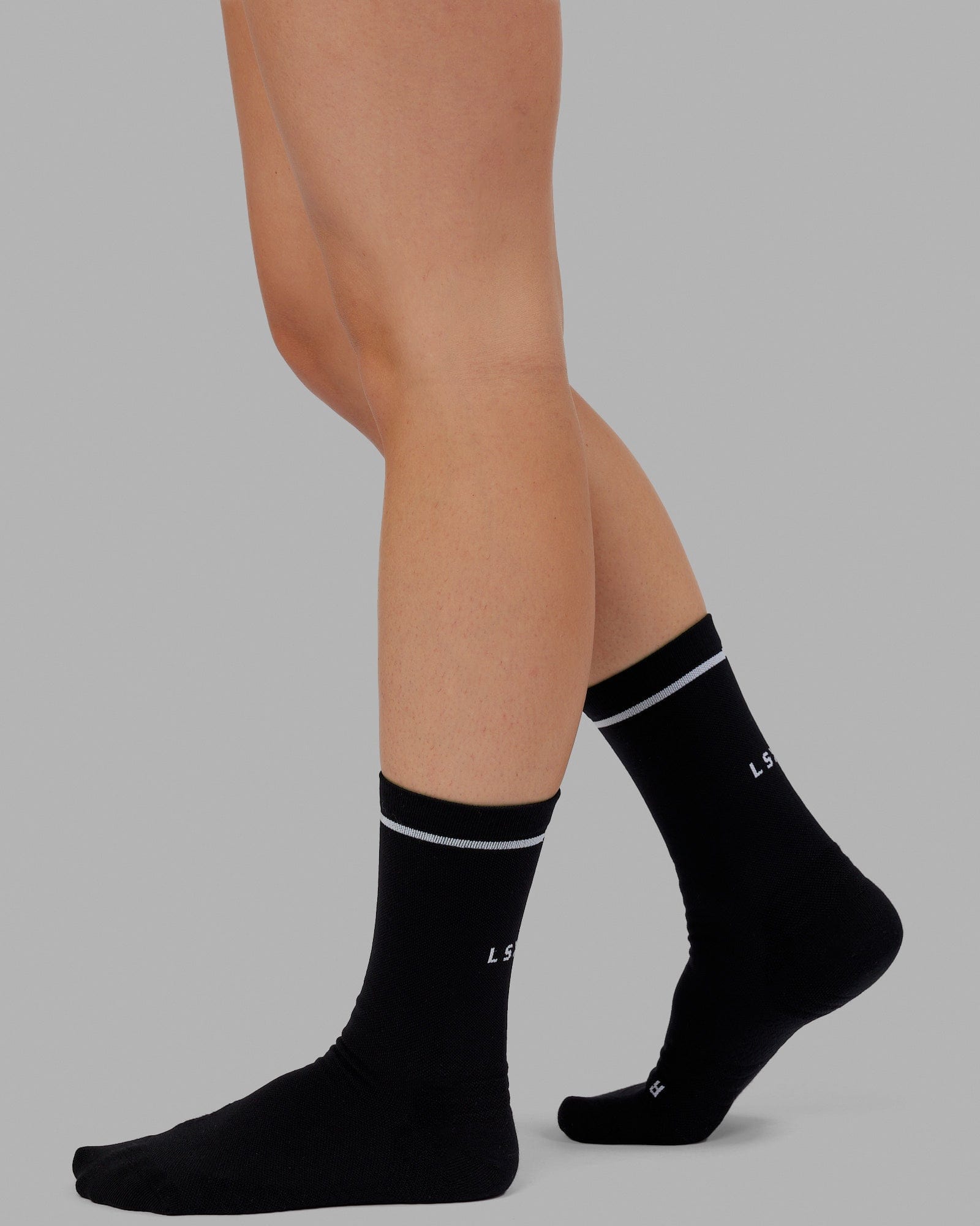 Fast Performance Crew Sock Black-White
